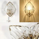 Luminária De Parede Moderna Com Cristais  Iluminação  Casa Farfelle