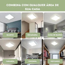 Luminária De Teto Plafon Quadrado LED Bivolt  Iluminação  Casa Farfelle