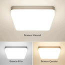 Luminária De Teto Plafon Quadrado LED Bivolt  Iluminação  Casa Farfelle