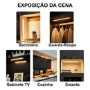 Luminária LED Fina – Sensor de Movimento e Recarregável e sem Fio Casa Farfelle  205 (Iluminação)  Casa Farfelle