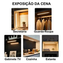 Luminária LED Fina – Sensor de Movimento  205 (Iluminação)  Casa Farfelle