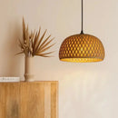 Luminária Pendente Bambu Rattan Loom — Toque de sofisticação natural  Iluminação  Casa Farfelle