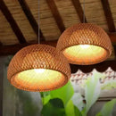 Luminária Pendente Bambu Rattan Loom — Toque de sofisticação natural  Iluminação  Casa Farfelle