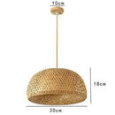 Luminária Pendente Bambu Rattan Loom — Toque de sofisticação natural  Iluminação  Casa Farfelle