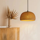 Luminária Pendente Bambu Rattan Loom — Toque de sofisticação natural Zelar - Casa & Jardim  Luminária de Teto  Casa Farfelle