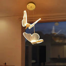 Luminária Pendente Borboleta Crystal Light  Iluminação  Casa Farfelle