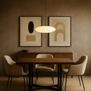 Luminária Pendente Disco Oval Minimalista Zelar - Casa & Jardim  Luminária de Teto  Casa Farfelle