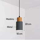 Luminária Pendente Minimalista Aurea Elegância Natural para Ambientes Sofisticados Zelar - Casa & Jardim  Luminária de Teto  Casa Farfelle