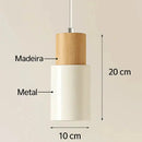 Luminária Pendente Minimalista Aurea Elegância Natural para Ambientes Sofisticados Zelar - Casa & Jardim  Luminária de Teto  Casa Farfelle