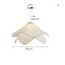 Luminária Pendente Moderna Flor em Tecido Suavidade para Sua Sala de Estar Zelar - Casa & Jardim  Luminária de Teto  Casa Farfelle