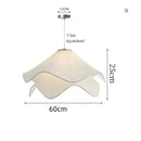 Luminária Pendente Moderna Flor em Tecido Suavidade para Sua Sala de Estar Zelar - Casa & Jardim  Luminária de Teto  Casa Farfelle