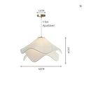 Luminária Pendente Moderna Flor em Tecido Suavidade para Sua Sala de Estar Zelar - Casa & Jardim  Luminária de Teto  Casa Farfelle