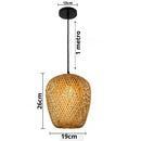 Luminária Pendente de Bambu Artesanal Estilo Japonês Zelar - Casa & Jardim  Luminária de Teto  Casa Farfelle