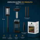 Luminária Solar Externa de Jardim - Swanlight 54 (Iluminação)   Casa Farfelle