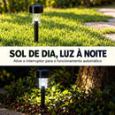 Luminária Solar de Jardim Espeto Inox - Swanlight  Iluminação  Casa Farfelle