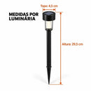 Luminária Solar de Jardim Espeto Inox - Swanlight  Iluminação  Casa Farfelle