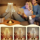 Luminária de Mesa Abajur de Cristal com Touch  175 (Iluminação)  Casa Farfelle