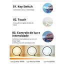 Luminária de Mesa Alumínio Moderna Touch  Iluminação  Casa Farfelle
