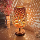 Luminária de Mesa Bambu  Iluminação  Casa Farfelle