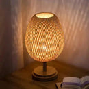 Luminária de Mesa Bambu  Iluminação  Casa Farfelle