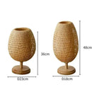 Luminária de Mesa Bambu  Iluminação  Casa Farfelle