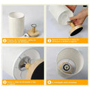 Luminária de Mesa Cúpula Linho – Sofisticação Natural e Aconchegante Zelar - Casa & Jardim  Luminária de Mesa  Casa Farfelle