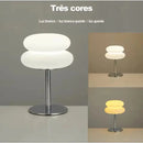 Luminária de Mesa Moderna Cogumelo Vidro e Inox Toque De Casa  065  Casa Farfelle