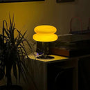 Luminária de Mesa Moderna Cogumelo Vidro e Inox Toque De Casa  065  Casa Farfelle