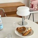 Luminária de Mesa Moderna Cogumelo Vidro e Inox Toque De Casa  065  Casa Farfelle