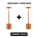 Luminária de Mesa Recarregável Sem fio Decorativa COMPRE 1 LEVE 2 Casa Farfelle  125 (Iluminação)  Casa Farfelle