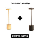 Luminária de Mesa Recarregável Sem fio Decorativa COMPRE 1 LEVE 2 Casa Farfelle  125 (Iluminação)  Casa Farfelle