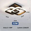 Luminária de Teto LED Moderna 200 (Iluminação)  Casa Farfelle