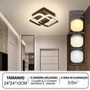 Luminária de Teto LED Moderna 200 (Iluminação)  Casa Farfelle