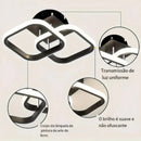 Luminária de Teto LED Moderna  200 (Iluminação)  Casa Farfelle