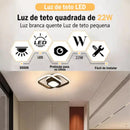 Luminária de Teto LED Moderna  200 (Iluminação)  Casa Farfelle