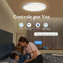 Luminária de Teto Plafon LED Redondo Inteligente Alexa Google Home Casa Farfelle  161 (Iluminação)  Casa Farfelle