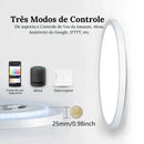 Luminária de Teto Plafon LED Redondo Inteligente Alexa Google Home  Iluminação  Casa Farfelle
