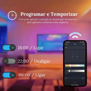 Luminária de Teto Plafon LED Redondo Inteligente Alexa Google Home  Iluminação  Casa Farfelle