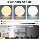 Luminária de Teto Plafon Led Sobrepor Redondo Moderno Com Controle  159 (Iluminação)  Casa Farfelle