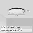 Luminária de Teto Plafon Led Sobrepor Redondo Moderno Loja Toque de Casa  152  Casa Farfelle