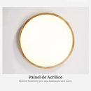 Luminária de Teto Plafon Redondo Led Moderno  Iluminação  Casa Farfelle