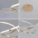 Lustre Circular Pendente Moderno Duplo em LED Casa Farfelle  158 (Iluminação)  Casa Farfelle