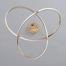 Lustre Circular Pendente Moderno Duplo em LED Casa Farfelle  158 (Iluminação)  Casa Farfelle