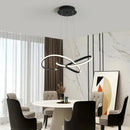 Lustre Circular Pendente Moderno Duplo em LED  Iluminação  Casa Farfelle