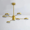 Lustre Led Pendente Nórdico Galáxia 6 Hastes Moderno 181 (Iluminação)  Casa Farfelle