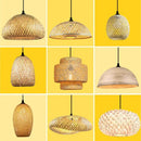 Lustre Luminaria Pendente Fibra Natural Artesanal Decorativo Bivolt  Iluminação  Casa Farfelle