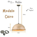Lustre Luminaria Pendente Fibra Natural Artesanal Decorativo Bivolt  Iluminação  Casa Farfelle