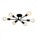 Lustre Para Sala Moderno Dourado 6 Lâmpadas Casa Farfelle  137 (Iluminação)  Casa Farfelle