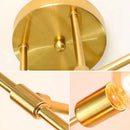 Lustre Para Sala Moderno Dourado 6 Lâmpadas  Iluminação  Casa Farfelle