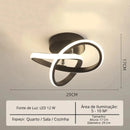 Lustre Para Sala Moderno em LED Casa Farfelle  133 (Iluminação)  Casa Farfelle